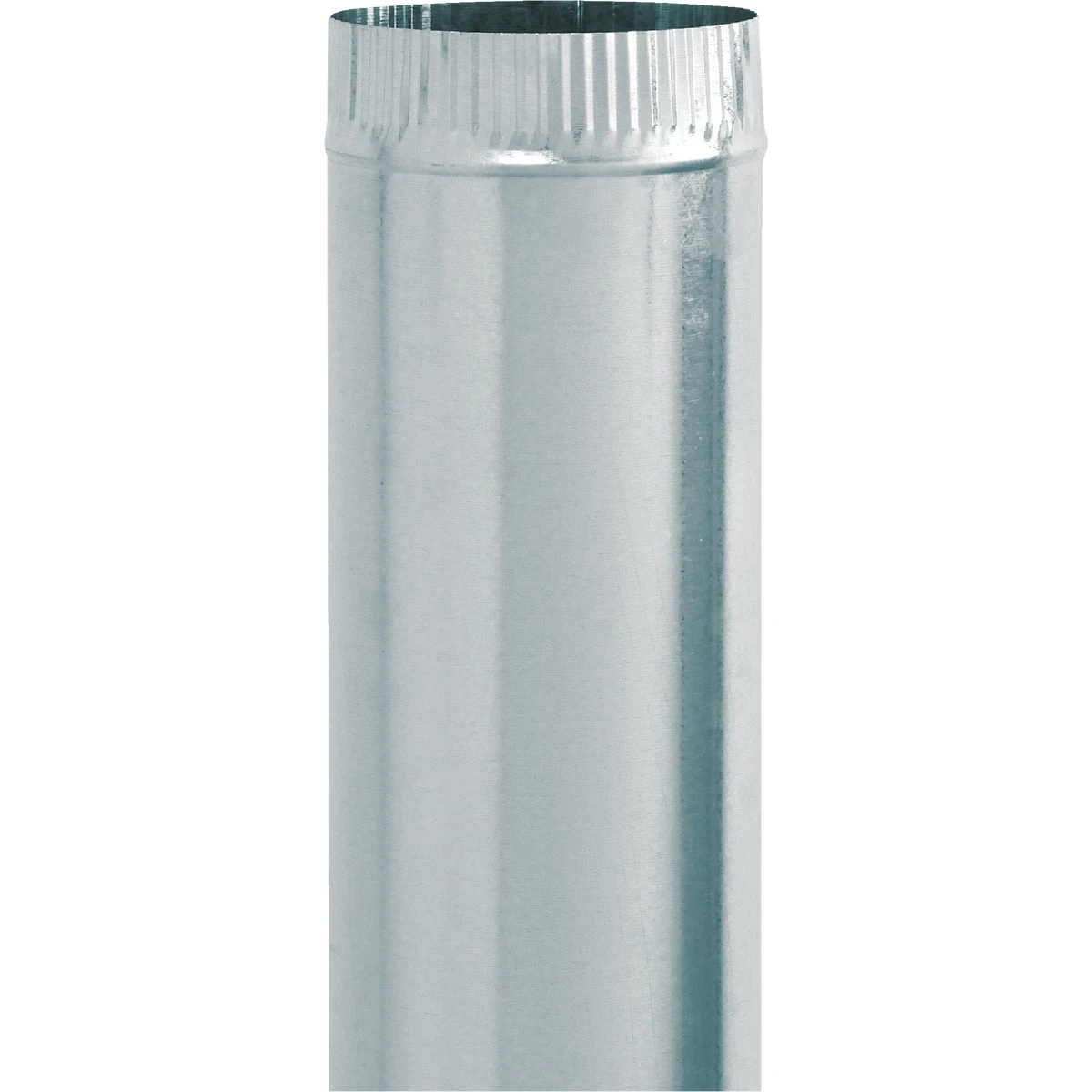 Galvanized Furnace Pipe, 28 Gauge, 4 X 24 In.