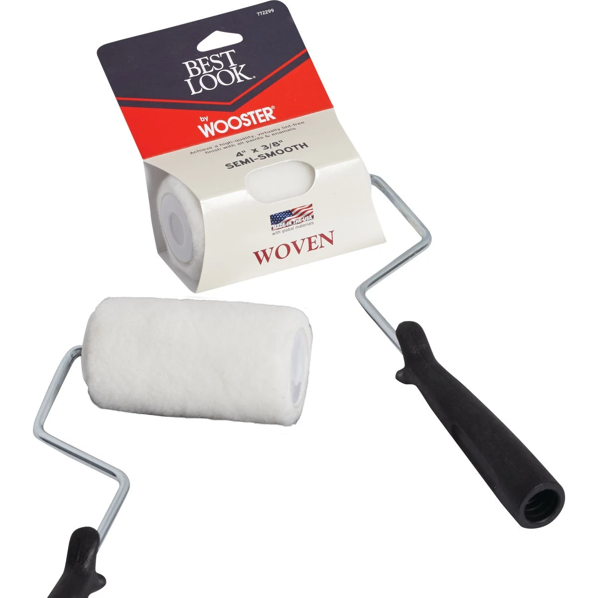 Best Look By Wooster 4 In. X 3/8 In. Woven Paint Trim Roller
