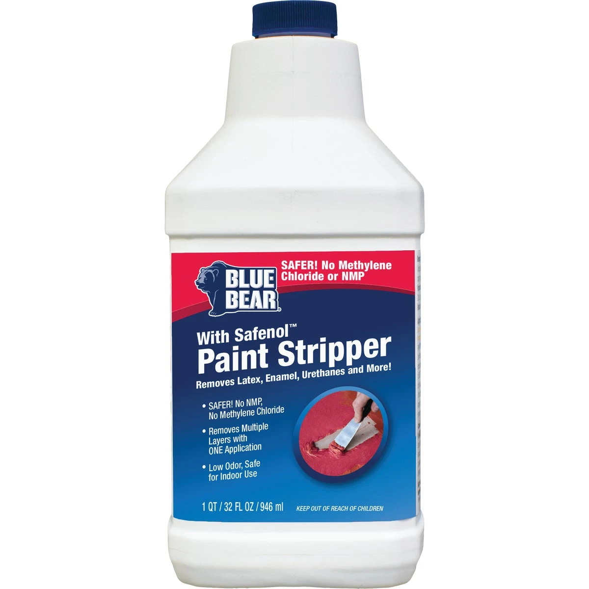 With Safenol 1 Qt. Paint & Varnish Stripper