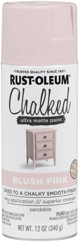 Chalked 12 Oz. Ultra Matte Spray Paint In Blush Pink - Oil-based Acrylic