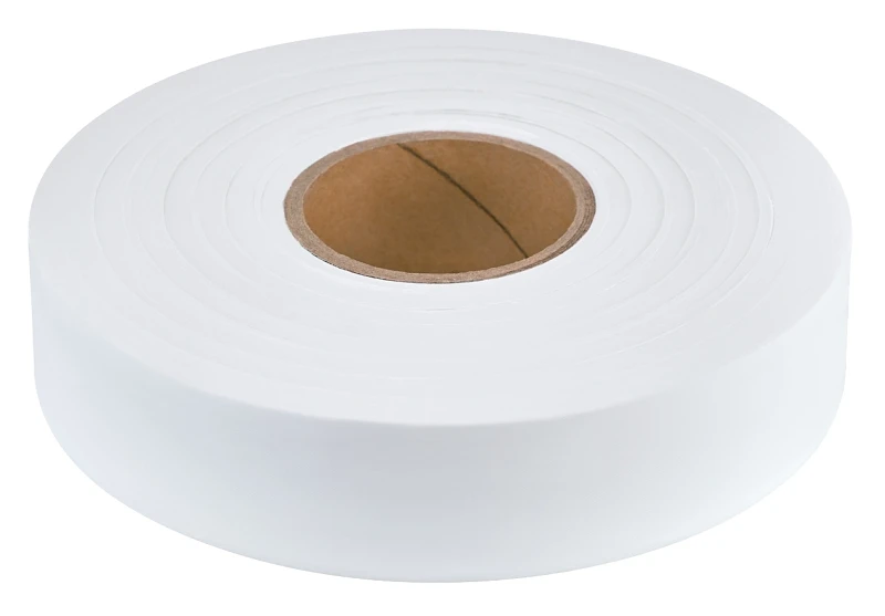 White Flagging Tape 600 Ft X 1 In — High-visibility Flagging Tape For Surveying & Trail Marking
