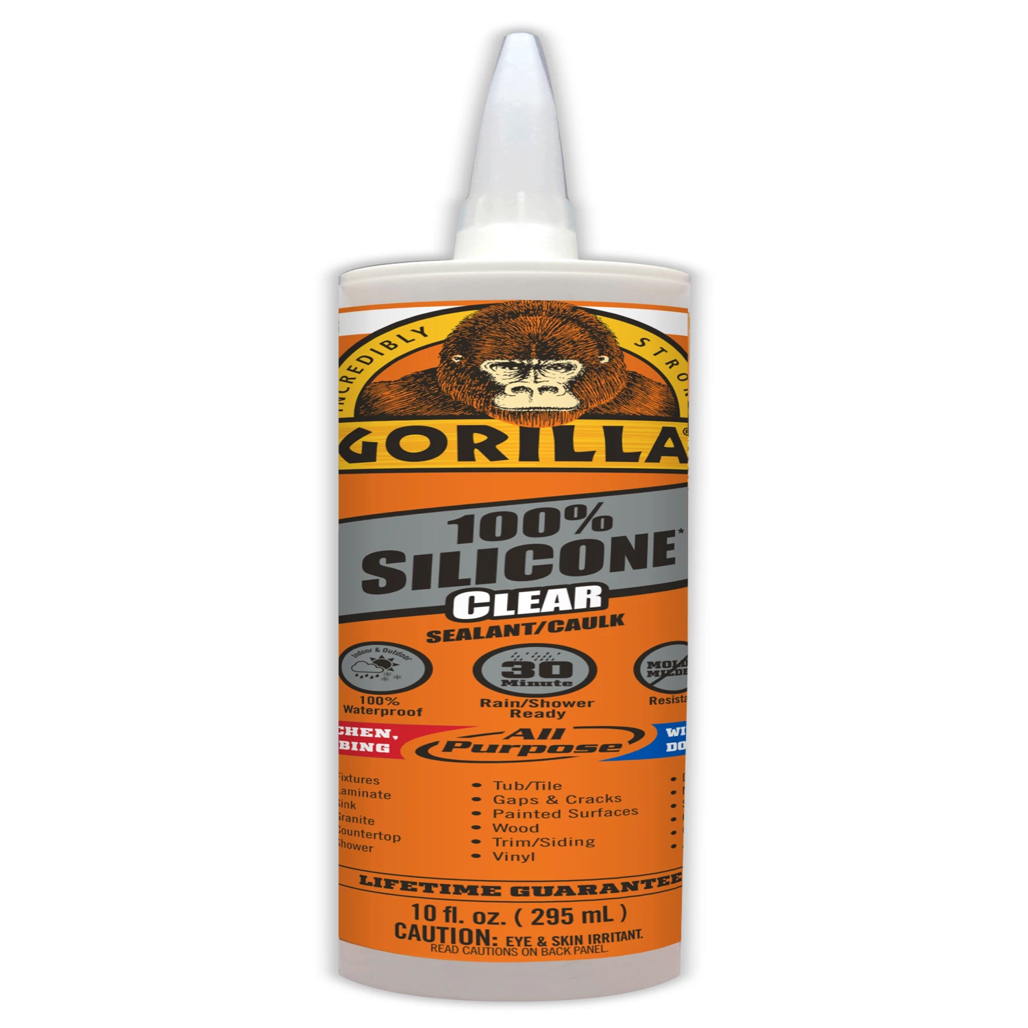 10 Oz. Clear Silicone All-purpose Sealant - Mold & Mildew Resistant