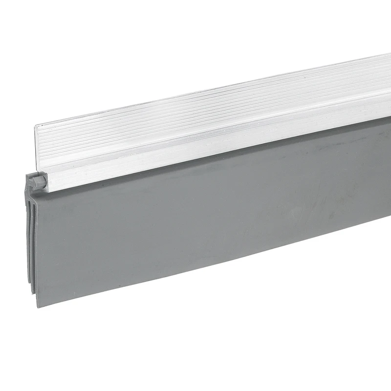 2 In. W. X 36 In. L. Silver Self-stick Door Sweep - Ez36s
