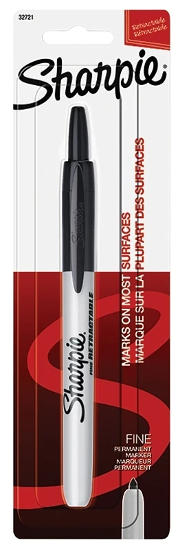 Black Fine Point Retractable Marker