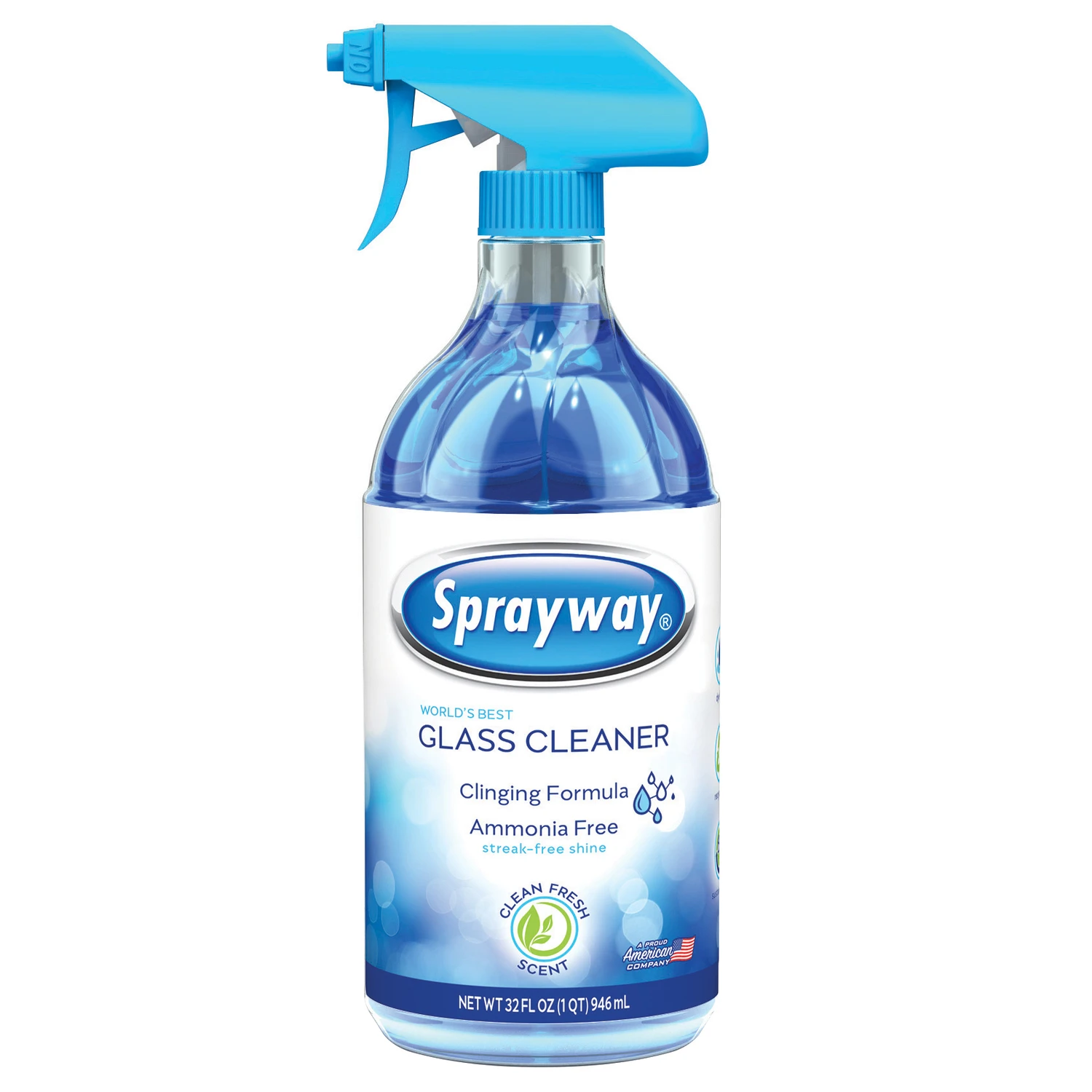 32 Oz. Ammonia-free Glass & Surface Cleaner Trigger Spray - Streakless Shine