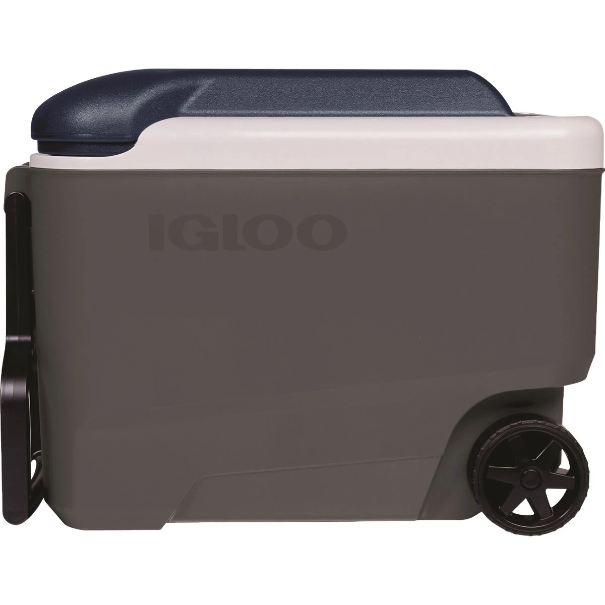 Maxcold 40 Qt Roller Cooler With Wheels - Ash Gray & Aegean Sea