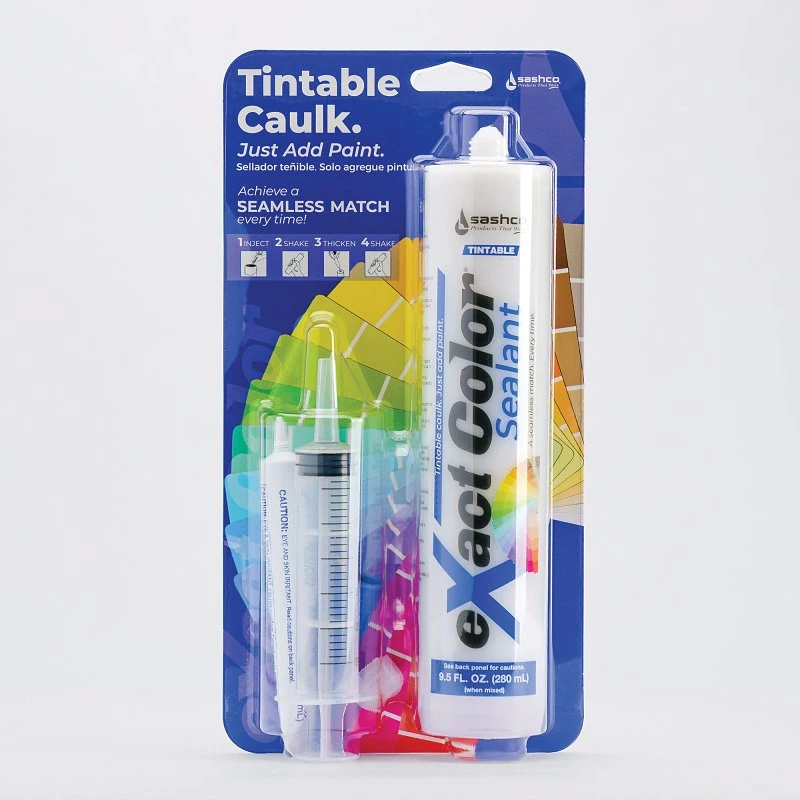 Exact Color Tint Base 9.5 Oz Tintable Acrylic Latex Caulk Diy Kit