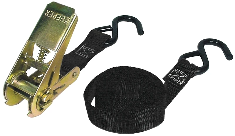 1 In. W X 10 Ft. L Black Tie Down Strap 300 Lb. 1 Pk