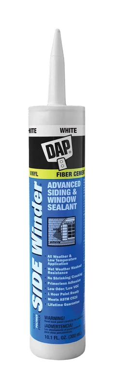 Side Winder Advanced Siding/window Caulk, White, 10.1-oz.