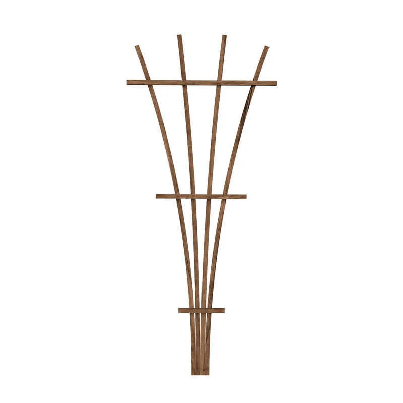 48-in Brown Wood Fan Garden Trellis