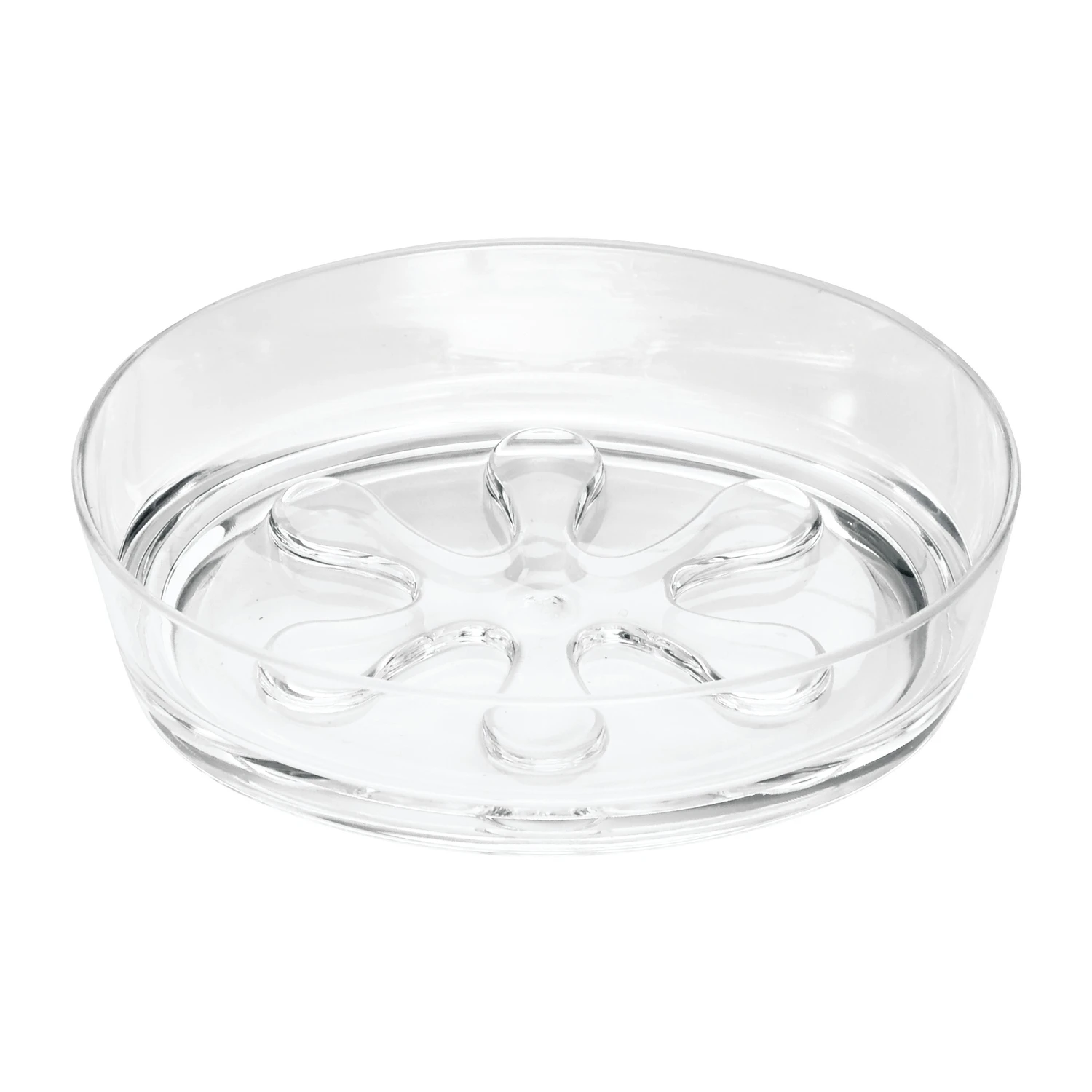 Eva Clear Acrylic Soap Dish 1.25" H X 6" W X 6" L