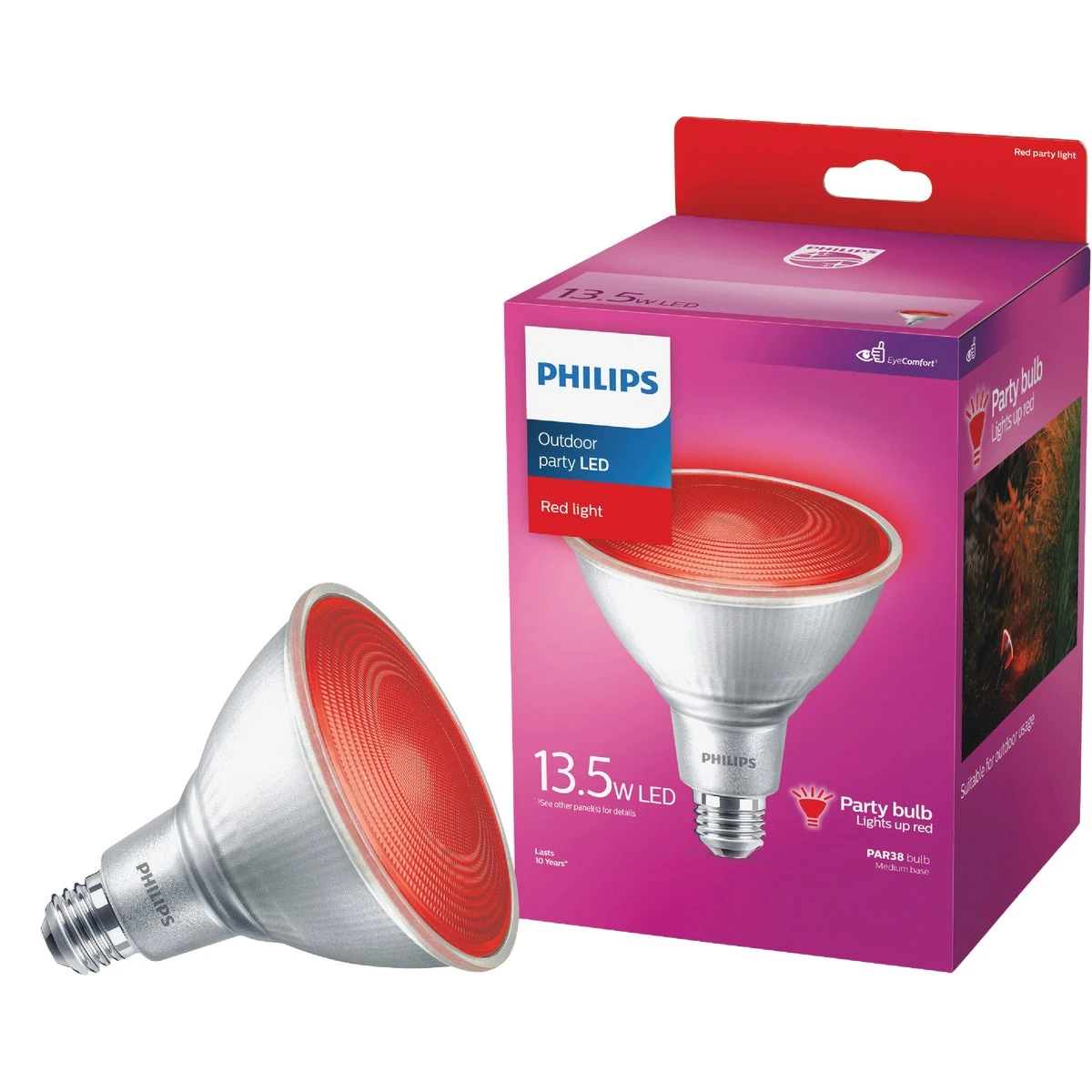 100w Equivalent Red Par38 Medium Led Flood Light Bulb
