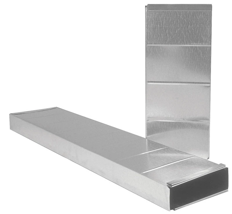 30 Ga. 2-1/4 In. X 12 In. X 24 In. Galvanized Stack Duct
