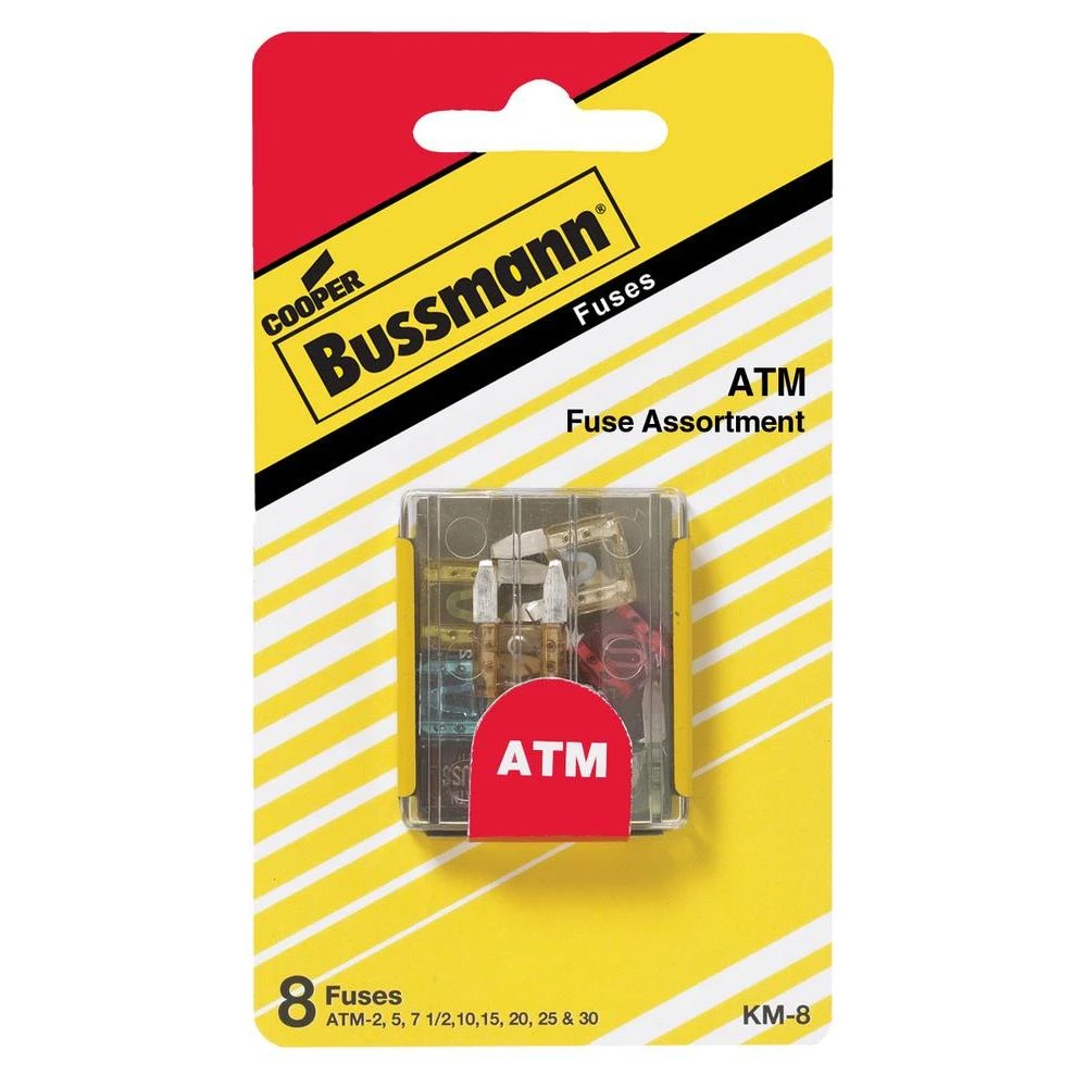 Bussmann Atm Mini Blade Fuse Assortment (8-pack)