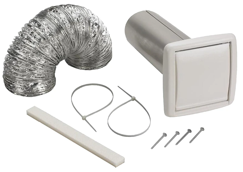 3 In. To 4 In. Exhaust Bath Fan Vent Kit - 5-piece Set