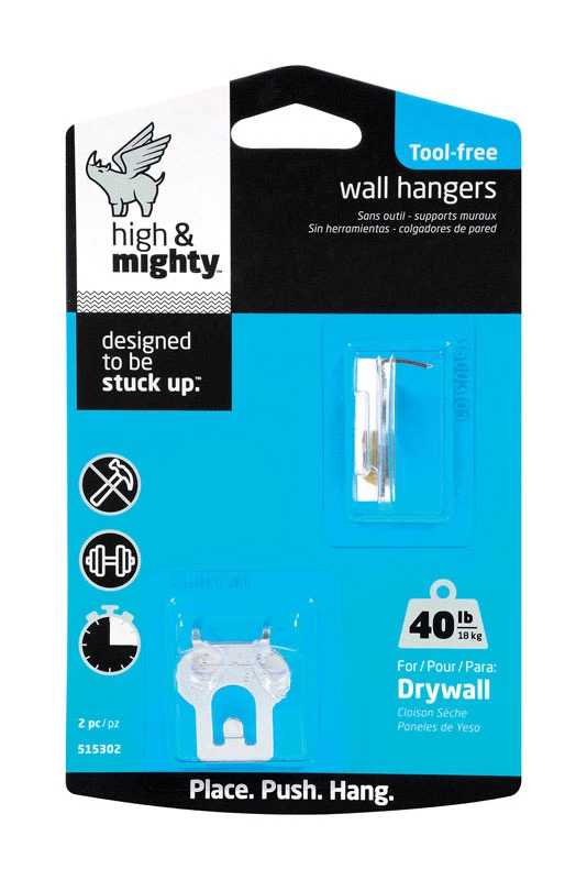 High And Mighty 40 Lb. Capacity Picture Hanger - 2 Piece
