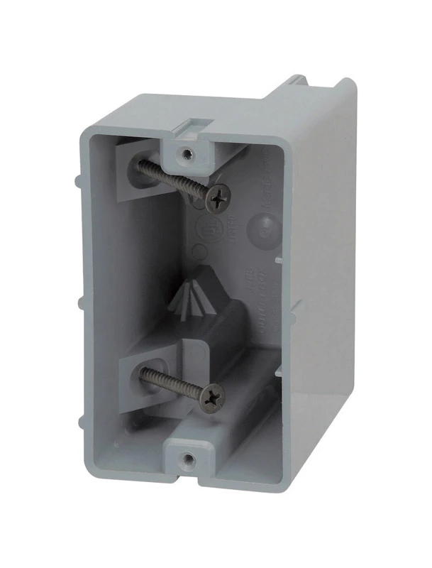 1-gang Pvc Molded Wall Box Msb1g Gray