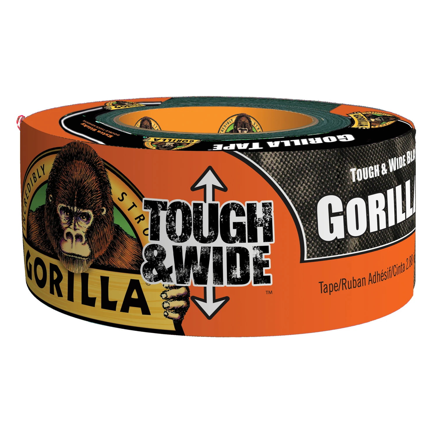 Tough & Wide Heavy-duty Duct Tape - Black, 2.88" X 25 Yd