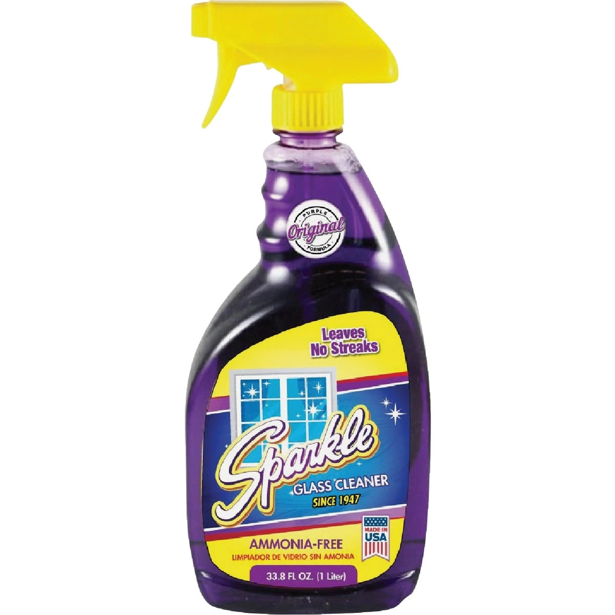 33.8 Oz. Purple Glass & Surface Cleaner - Streak-free Formula