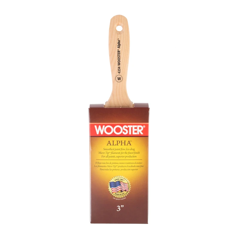 Wooster Alpha 3 In. Flat Paint Brush - Model 4234-3 For Professional Painting
