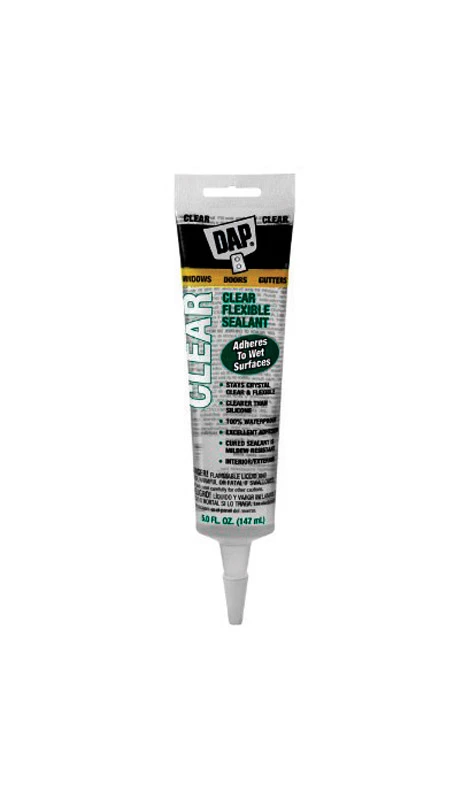 Ultra 5 Oz. Flexible Elastomeric Sealant - Clear, Waterproof, Indoor/outdoor