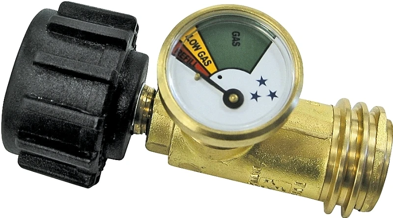 4-1/2 In. X 1-1/2 In. Brass Universal Fuel Indicator Gauge For Propane Tanks