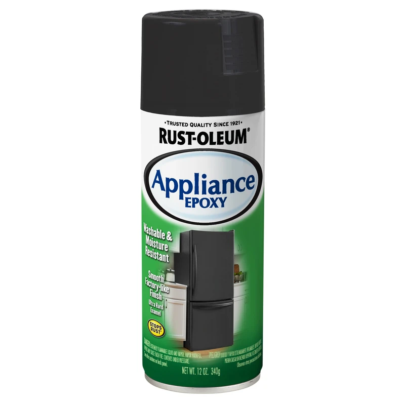 Appliance Spray Paint Enamel Black Stainless Steel Finish 12 Ounce Can