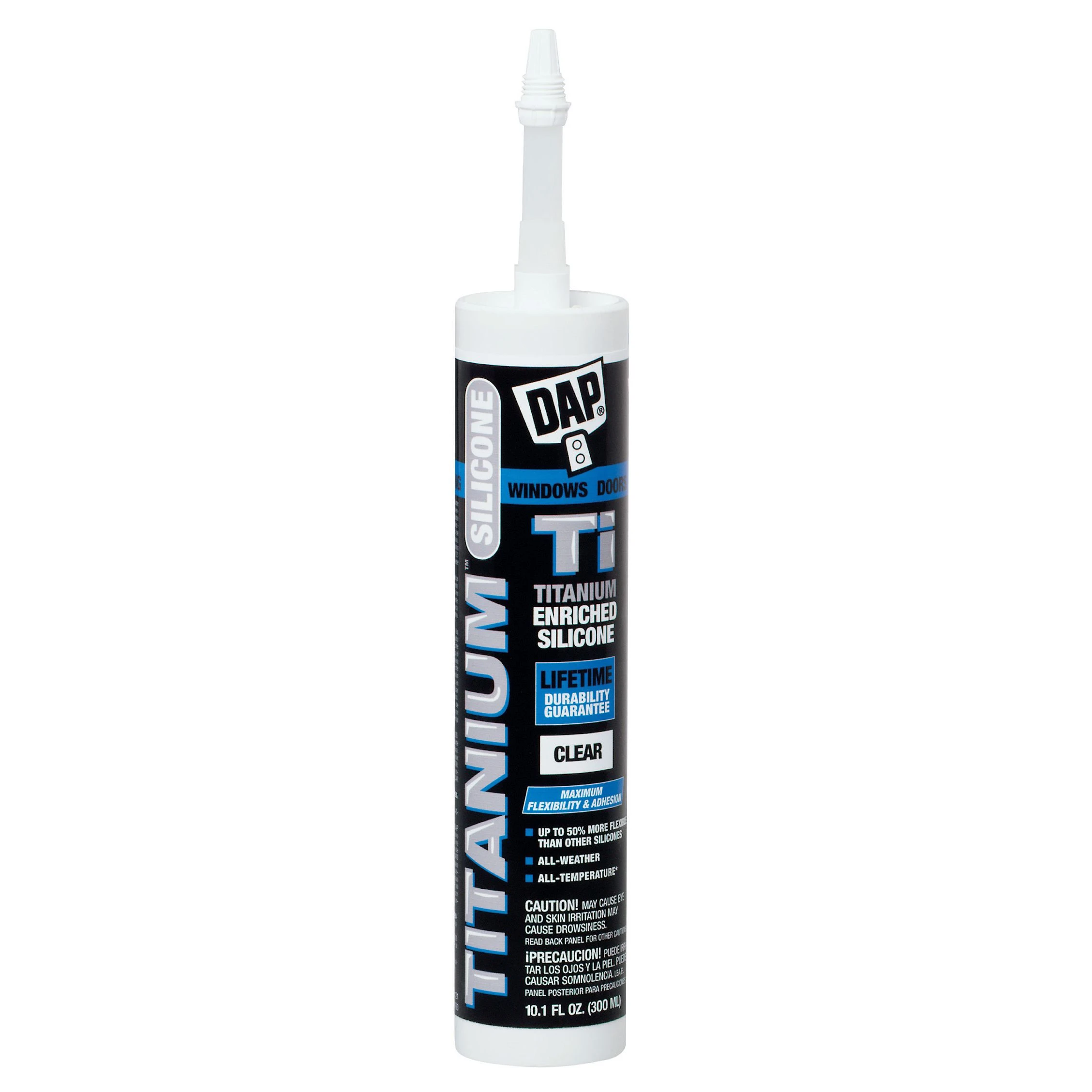 Dap Silicone Max 10.1 Oz. Clear Premium All Purpose100% Silicone Sealant