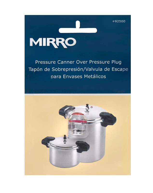 Stainless Steel Pressure Canner Over Pressure Plug Model 92500 - Silver
