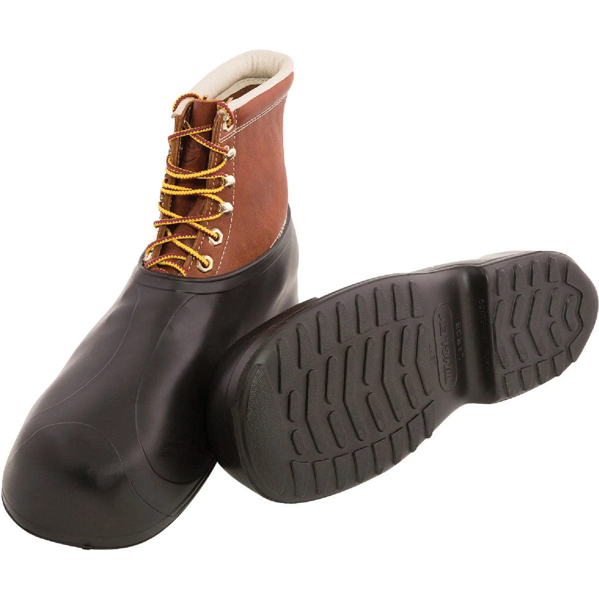 Hi-top Rubber Overshoe For Men, Size 11 To 12.5, Black