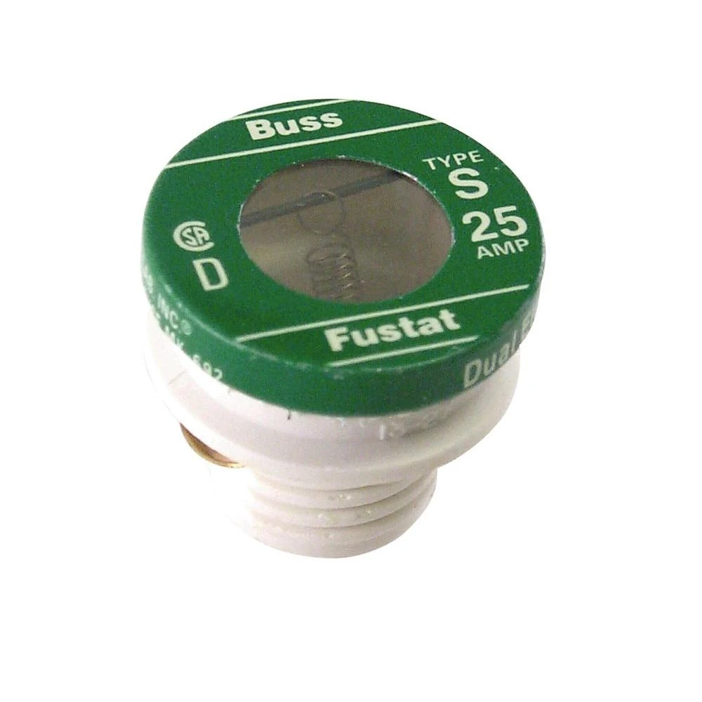 Bussmann 25a S Time-delay Plug Fuse (2-pack)