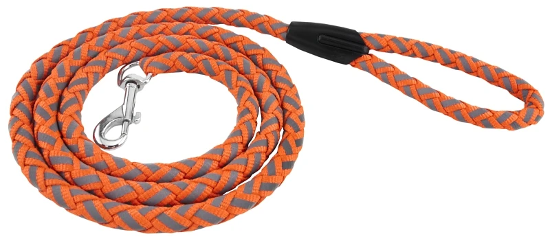 6 Ft. Reflective Safety Orange Nylon Dog Leash