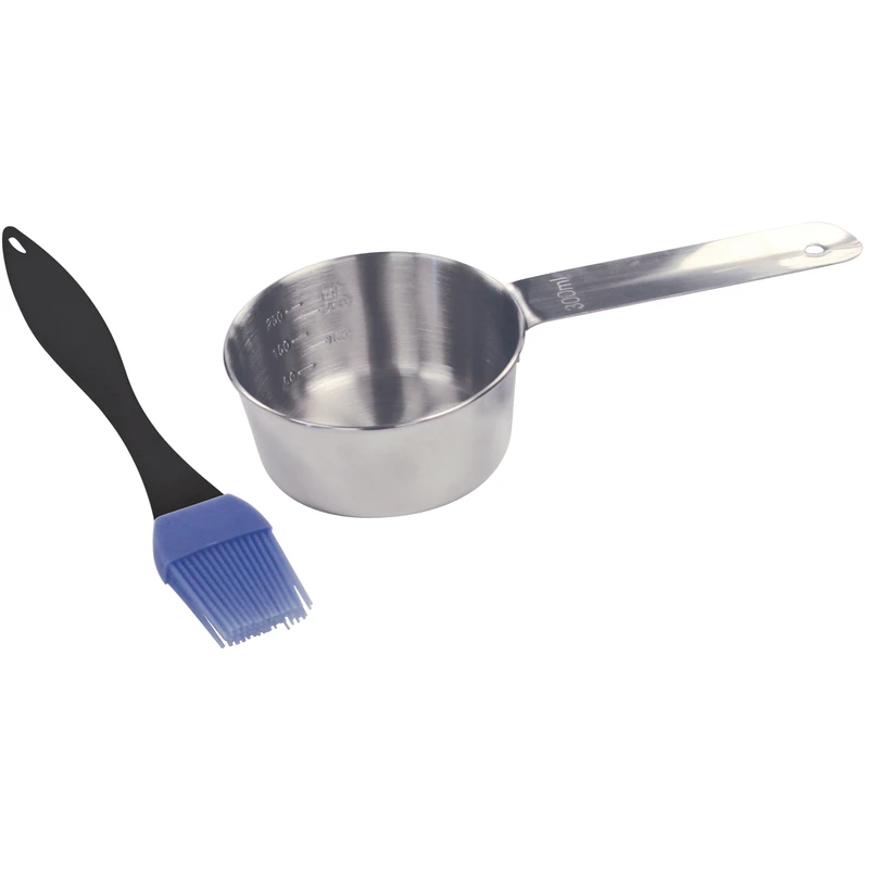 Silicone And Stainless Steel Grill Basting Set - Model 61491
