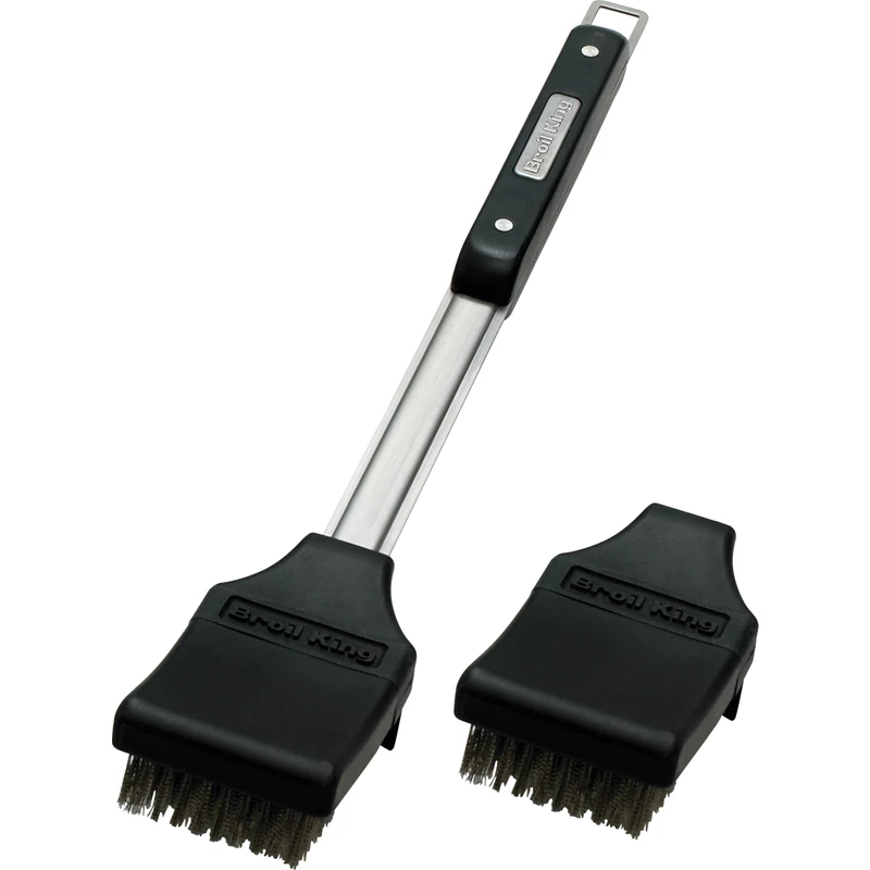 Imperial Stainless Steel Grill Brush With Grime Guard And Curved Head