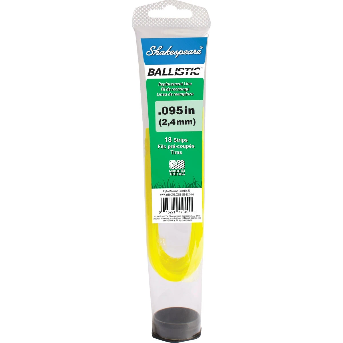 Ballistic Hybrid Trimmer Line 0.095 In X 12 In, 18 Strips