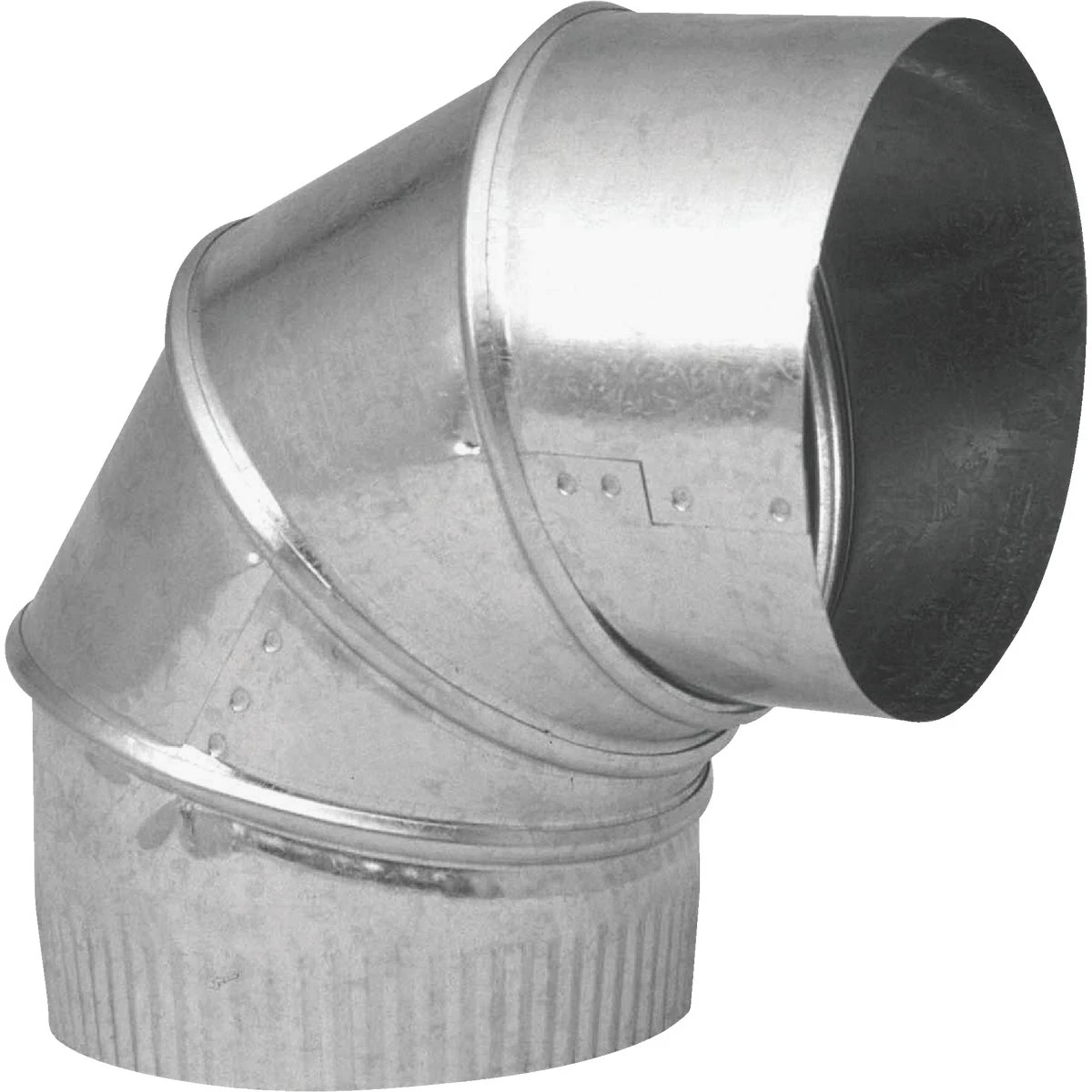 28 Gauge 10 Inch Galvanized Adjustable Elbow For Hvac Systems