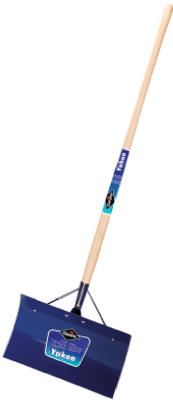 18-inch Snow Pusher With 48-inch Handle For Efficient Snow Removal