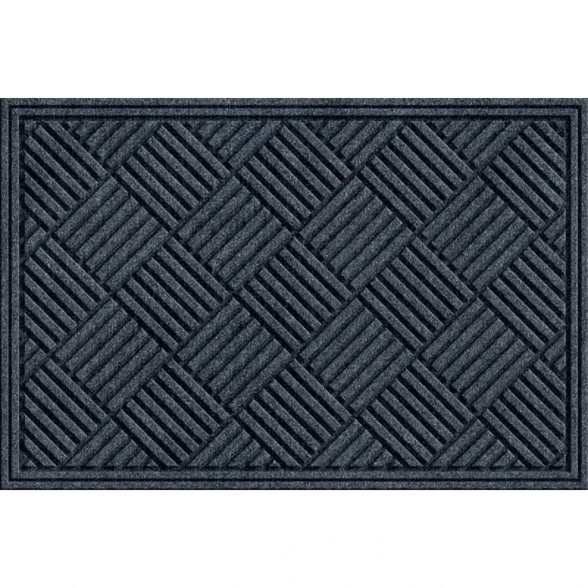 Apache Textures Smoke 24x36 Carpet/recycled Rubber Door Mat – Eco-friendly Entry Mat