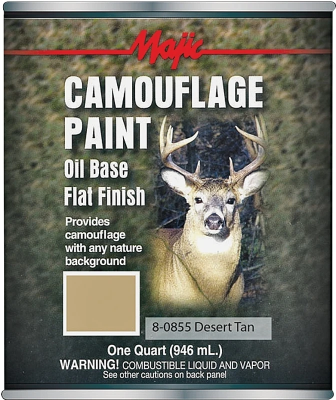 Paint Camouflage Desert Tan Quart - Rust Inhibiting, Water-resistant Finish