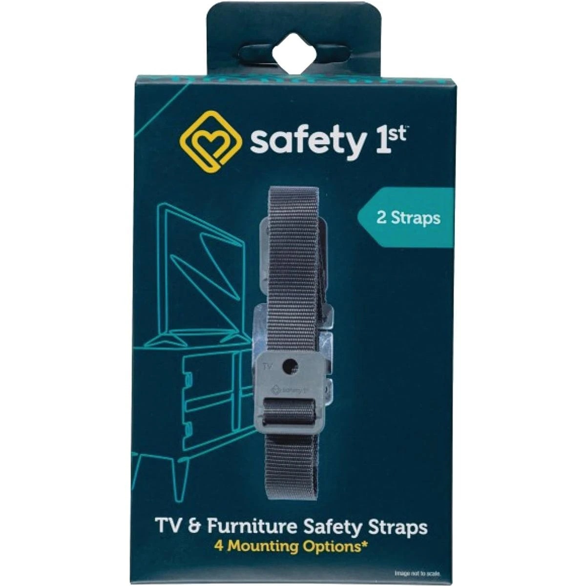 Black Tv & Furniture Strap