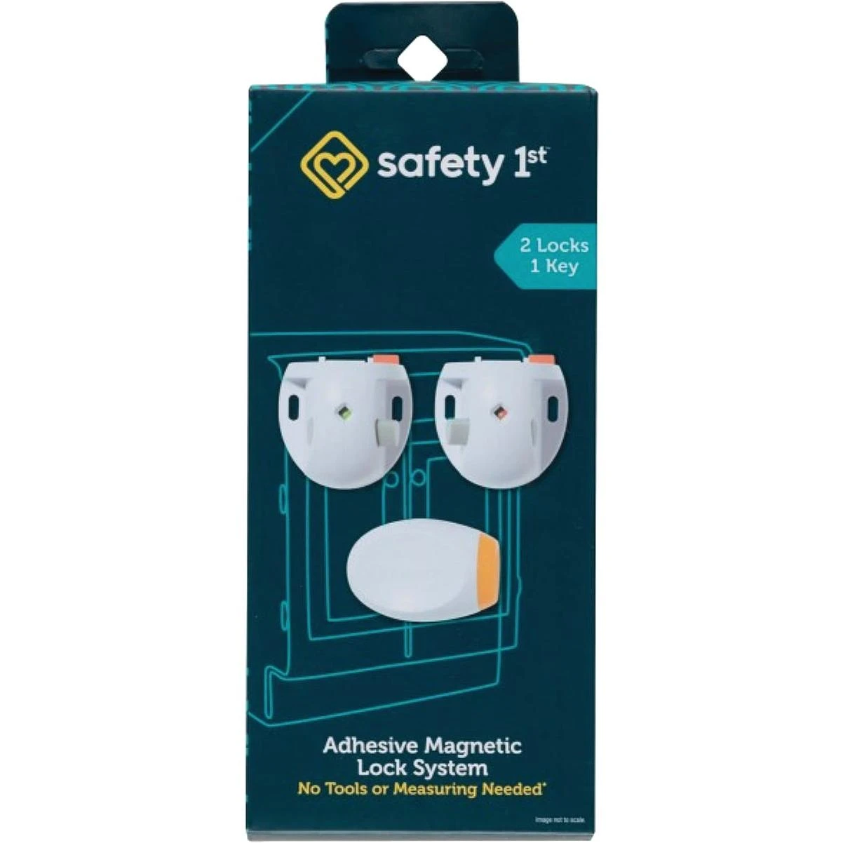 Secure-to-explore Adhesive Magnetic Lock System (2-lock Set)