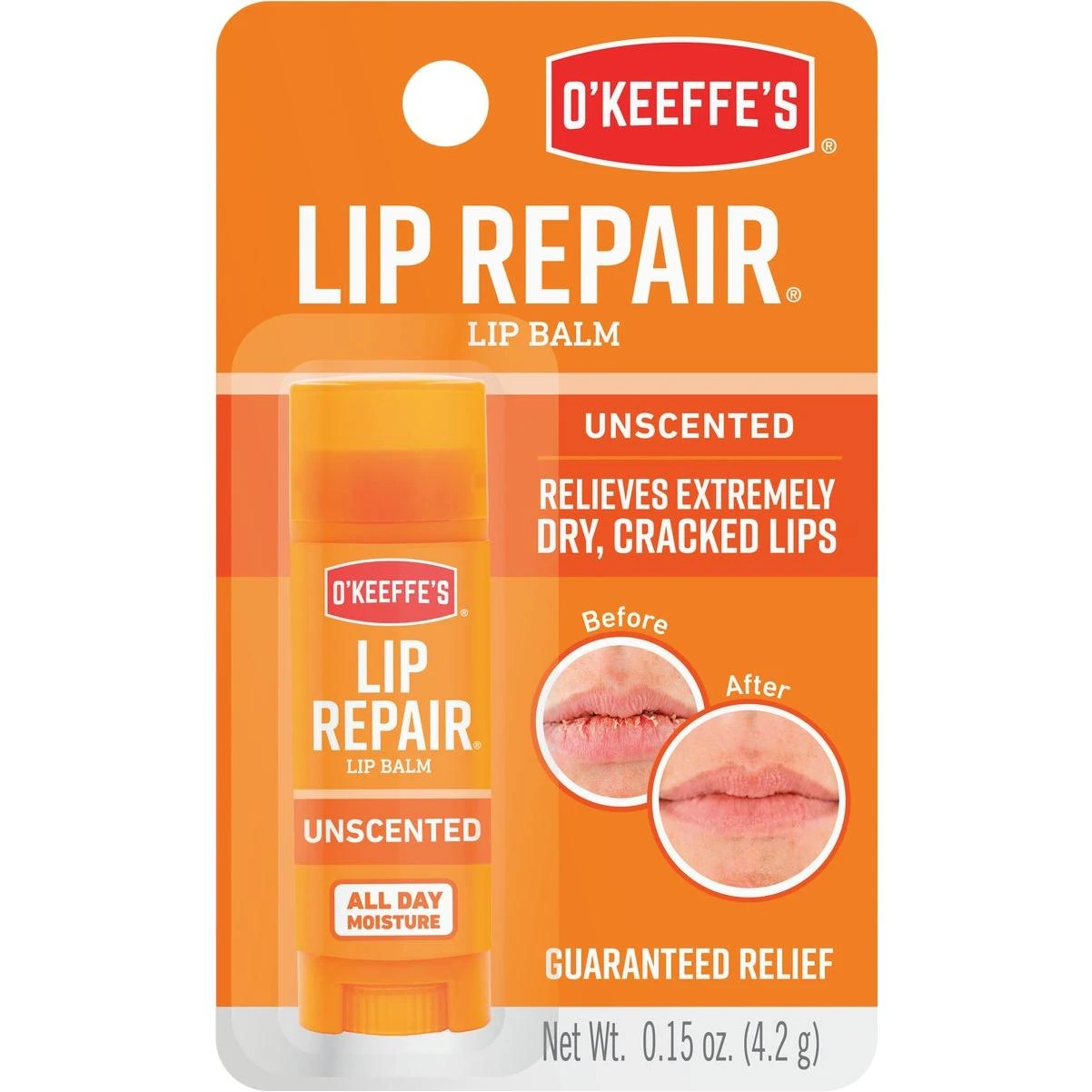 Original Unflavored Lip Repair, 0.15 Oz.