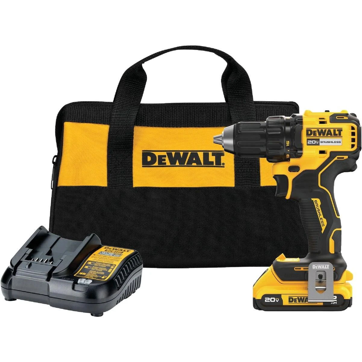 20v Max Brushless 1/2 In. Compact Cordless Drill/driver Kit With 2.0 Ah Battery & Charger