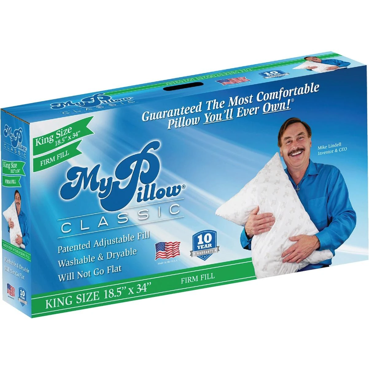Mypillow Classic King Firm Fill Pillow