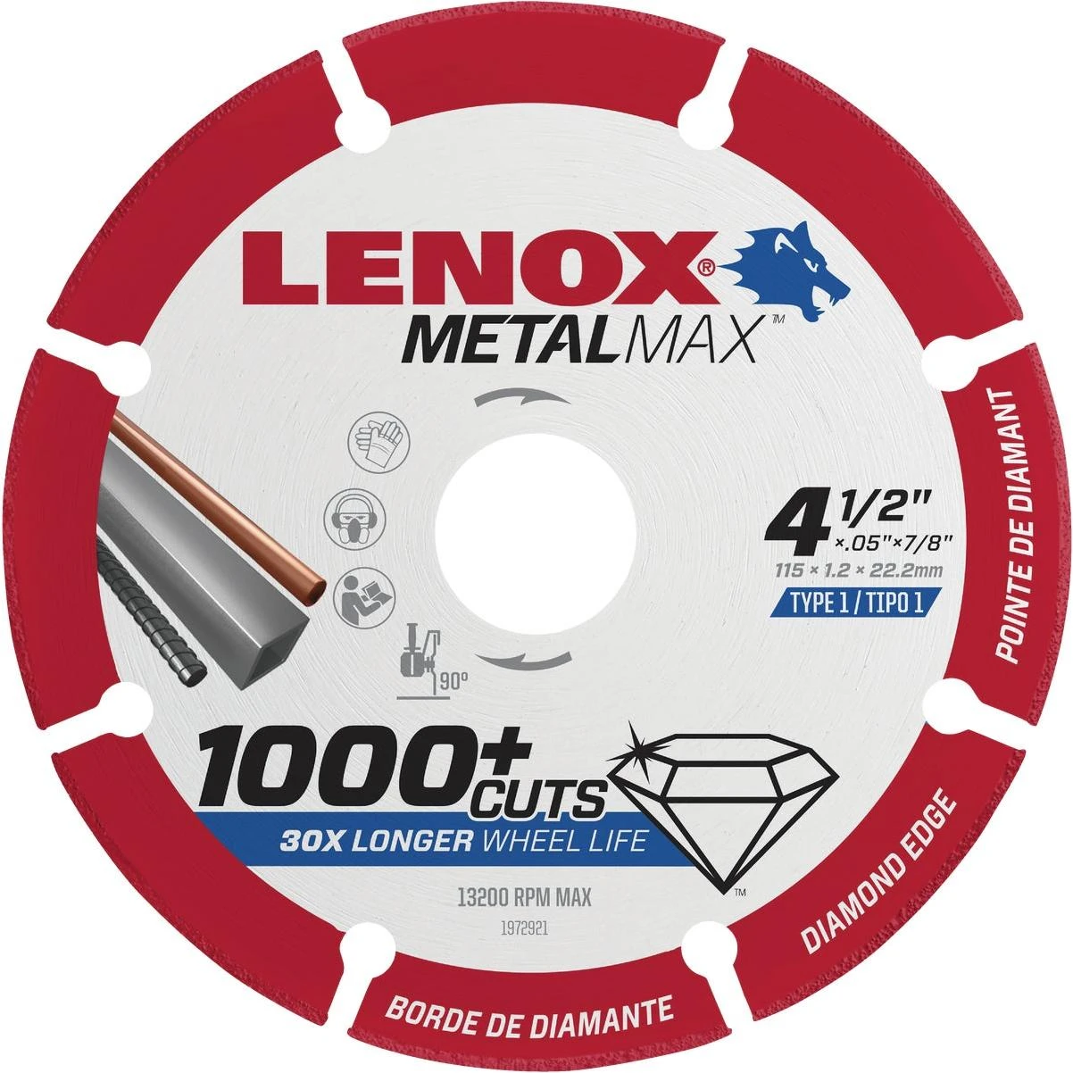 Metalmax 4-1/2 In. Segmented Rim Dry Cut Diamond Blade