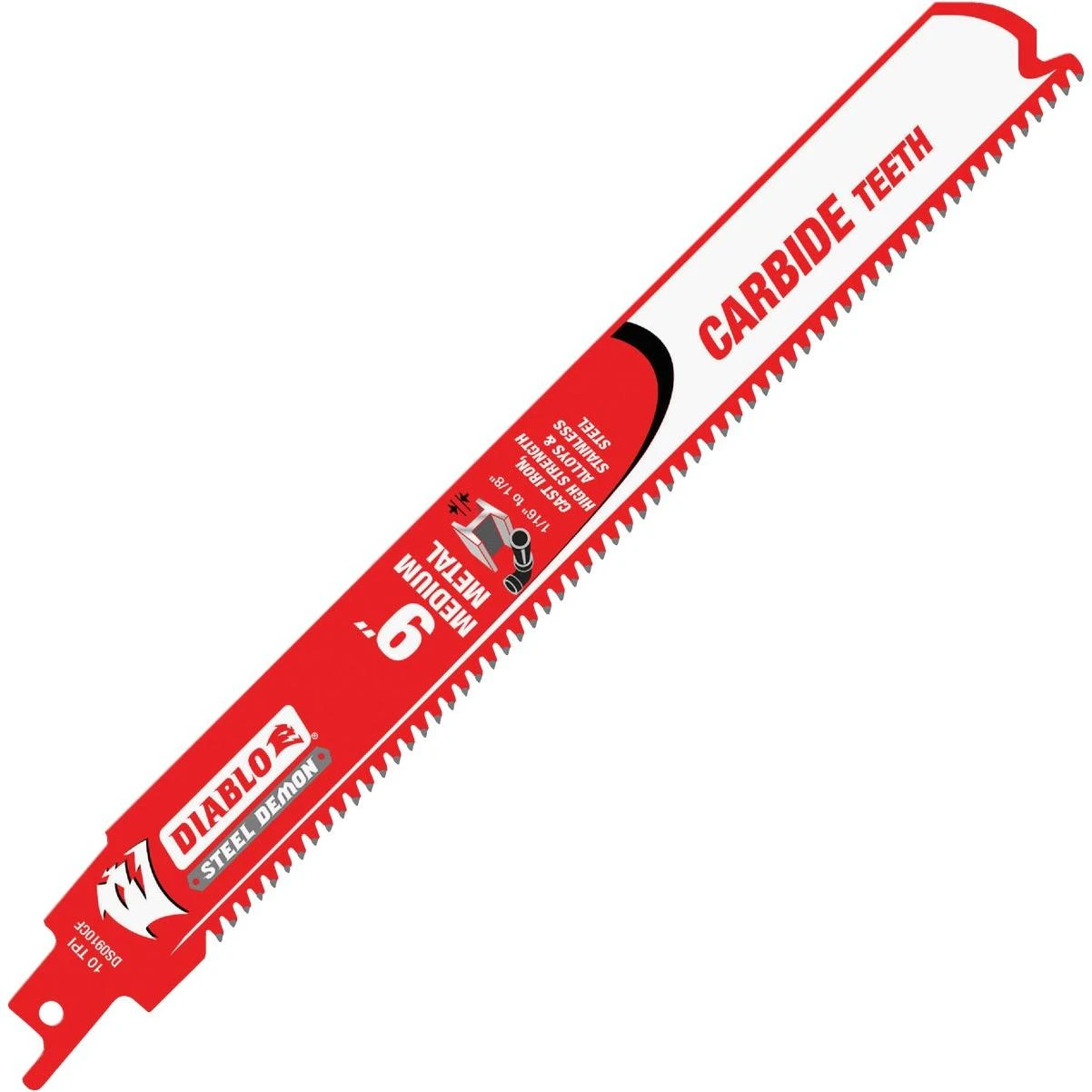 Steel Demon 9 In. 10 Tpi Carbide Medium Metal Reciprocating Saw Blade