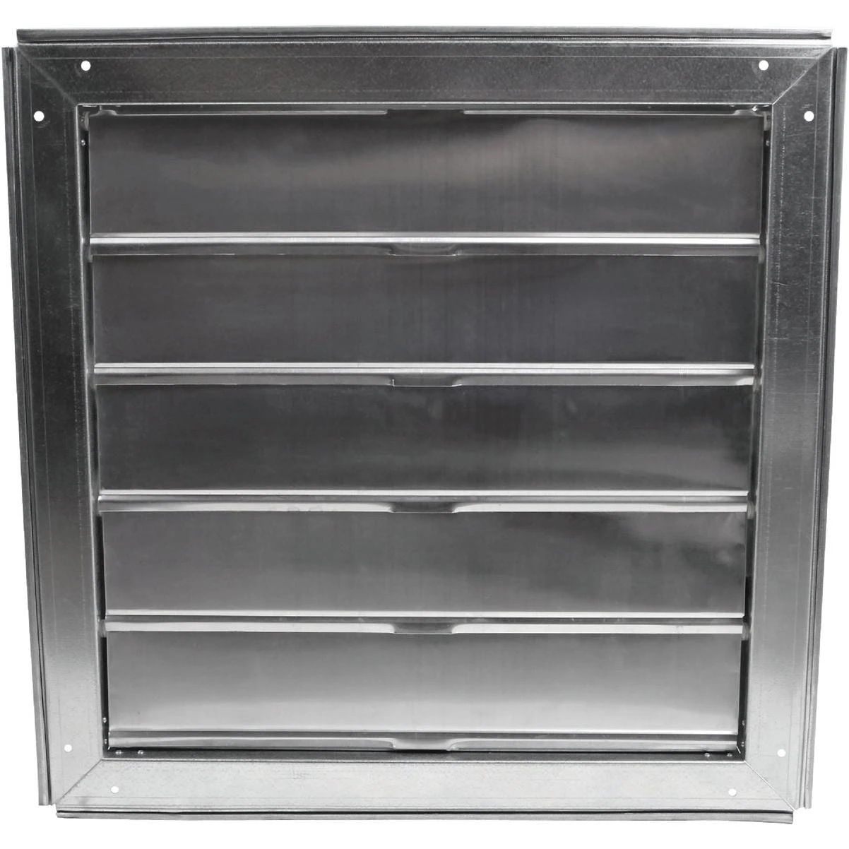 Cool Attic Galvanized Steel, Aluminum Louvers 22 In. W X 22 In. H X 3 In. D Automatic Automatic Gable Shutter