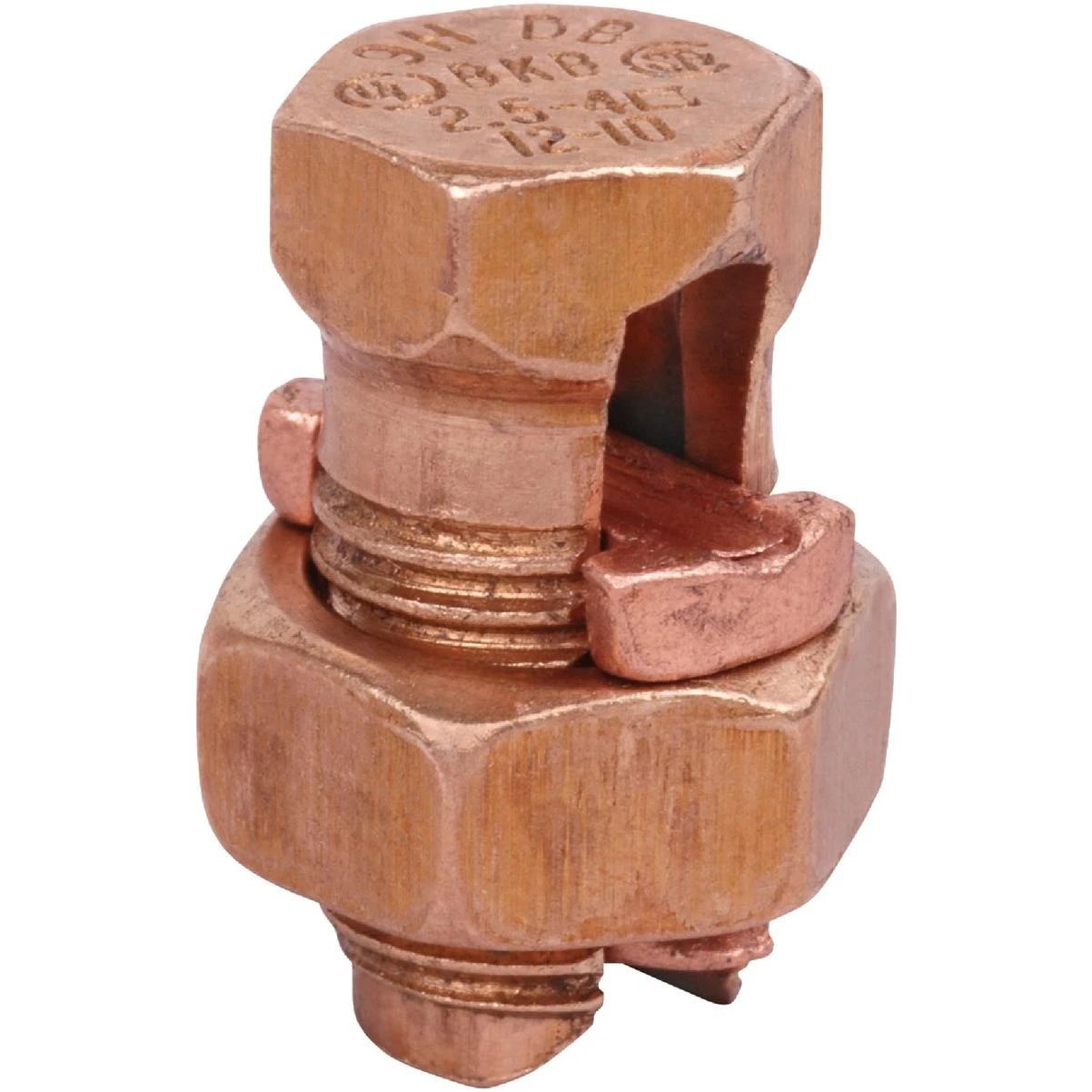 E8h25 High-strength Split Bolt Connector For 8 Str. To 10 Sol. Wires