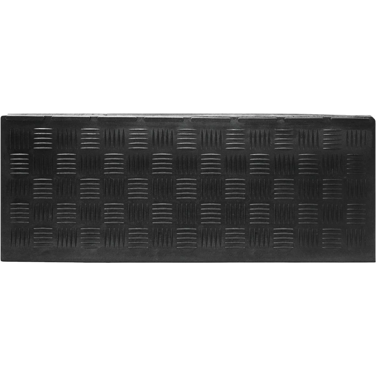 Black 9 In. X 24 In. Rubber Stair Tread