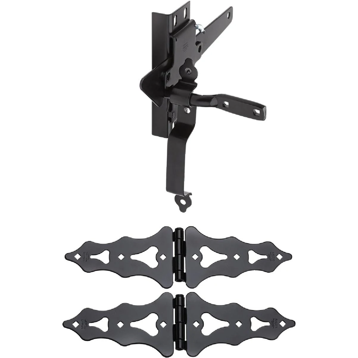 8 In. Black Ornamental Gate Kit
